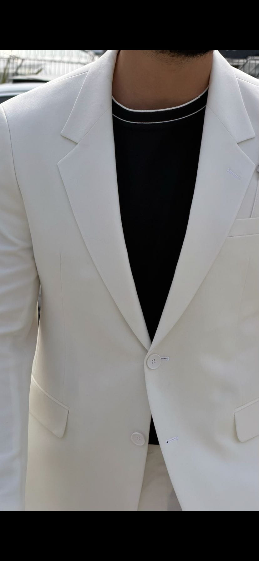 Men’s White Slim Fit Suit
