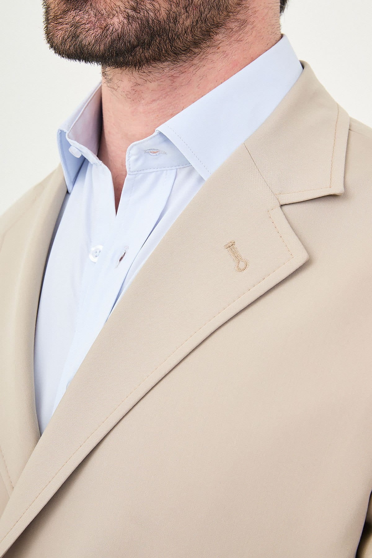 Modern Men’s Beige Slim Fit Suit