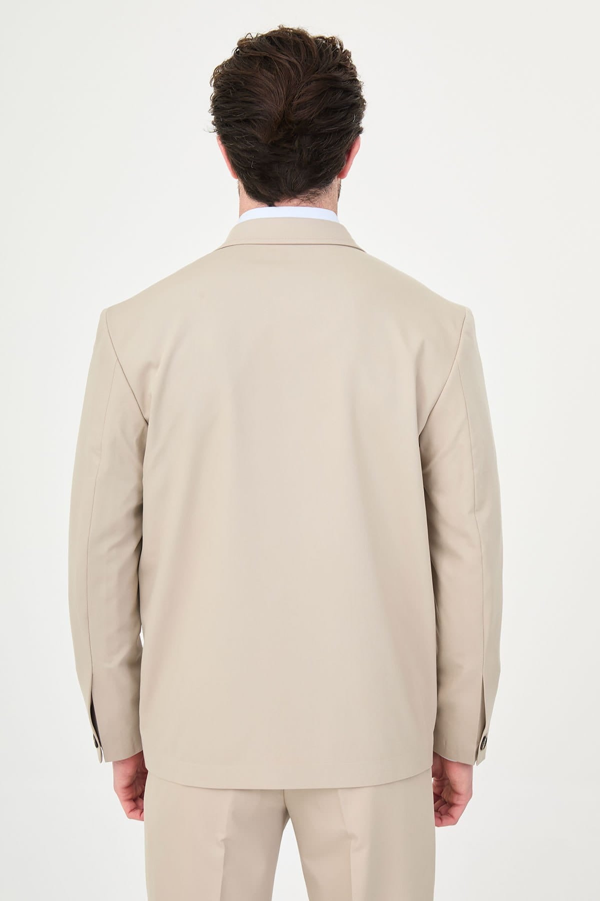 Modern Men’s Beige Slim Fit Suit