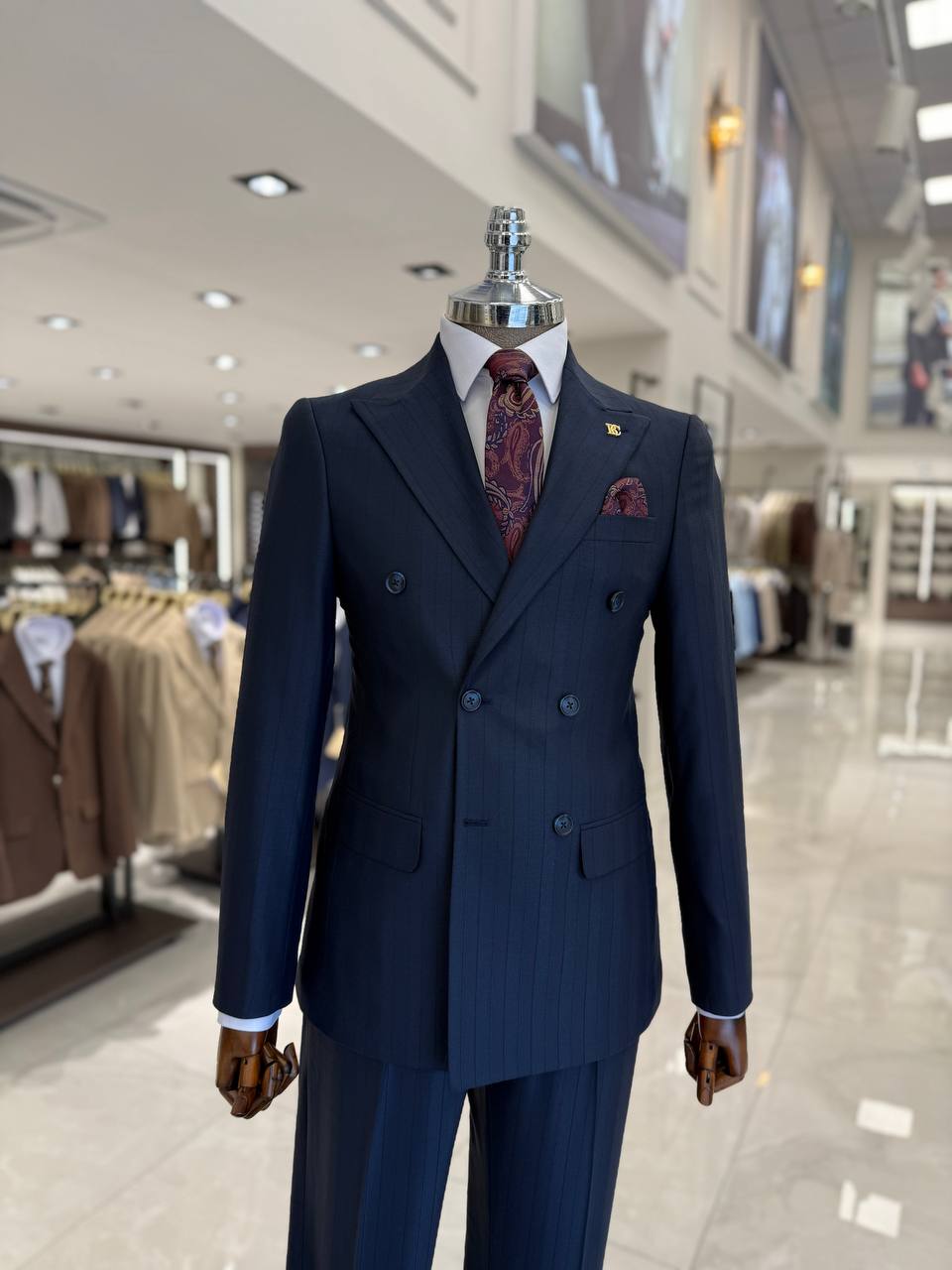Suitharbor Double-Breasted Slim Fit Prom Suit – Multiple Colors