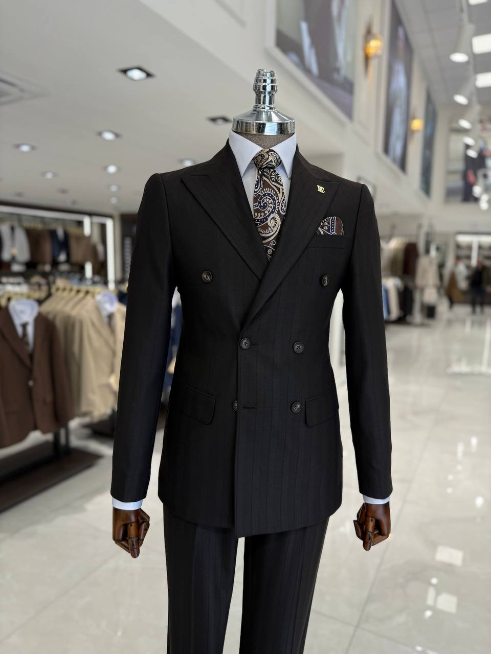 Suitharbor Double-Breasted Slim Fit Prom Suit – Multiple Colors