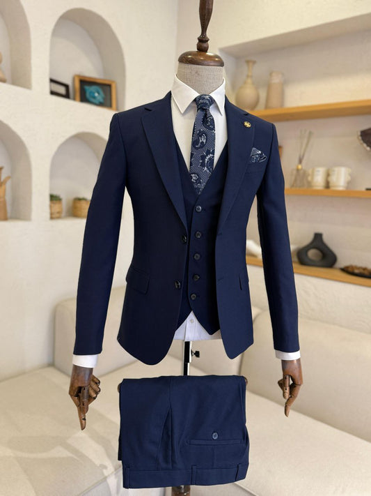 Suitharbor Prestige 3-Piece Slim Fit Prom Suit – Multiple Colors