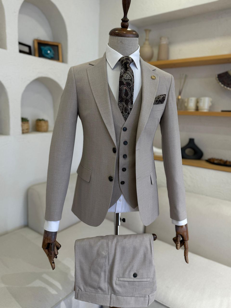 Suitharbor Prestige 3-Piece Slim Fit Prom Suit – Multiple Colors