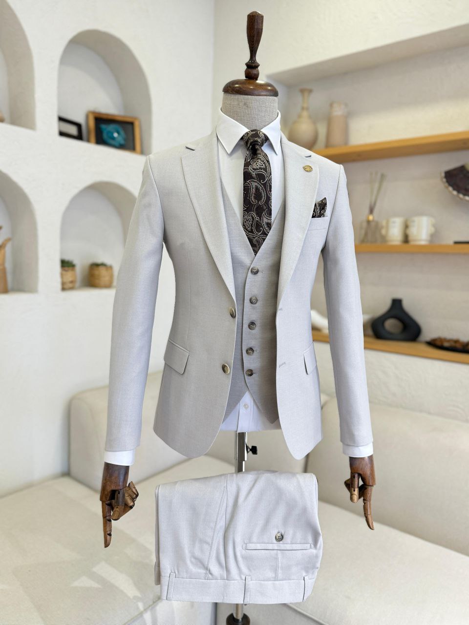 Suitharbor Prestige 3-Piece Slim Fit Prom Suit – Multiple Colors