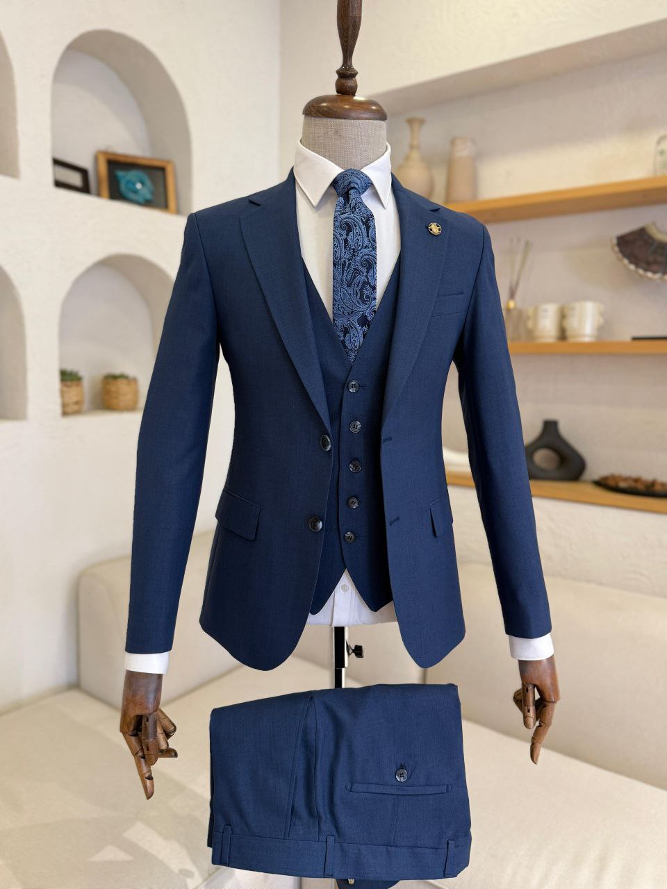 Suitharbor Prestige 3-Piece Slim Fit Prom Suit – Multiple Colors