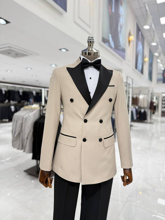 Suitharbor Signature Double-Breasted Shawl Lapel Tuxedo – Multiple Colors