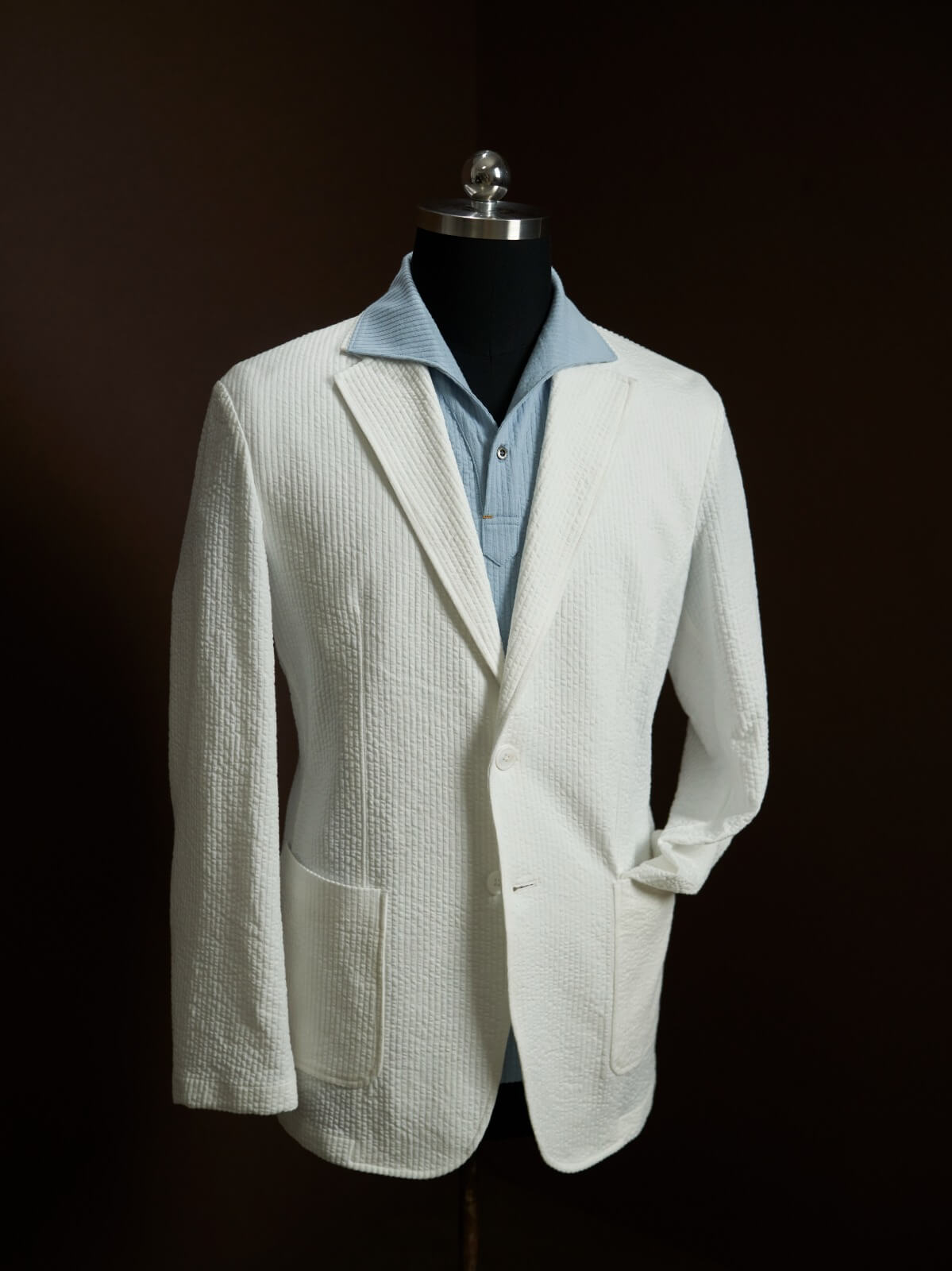 The White Seersucker Blazer