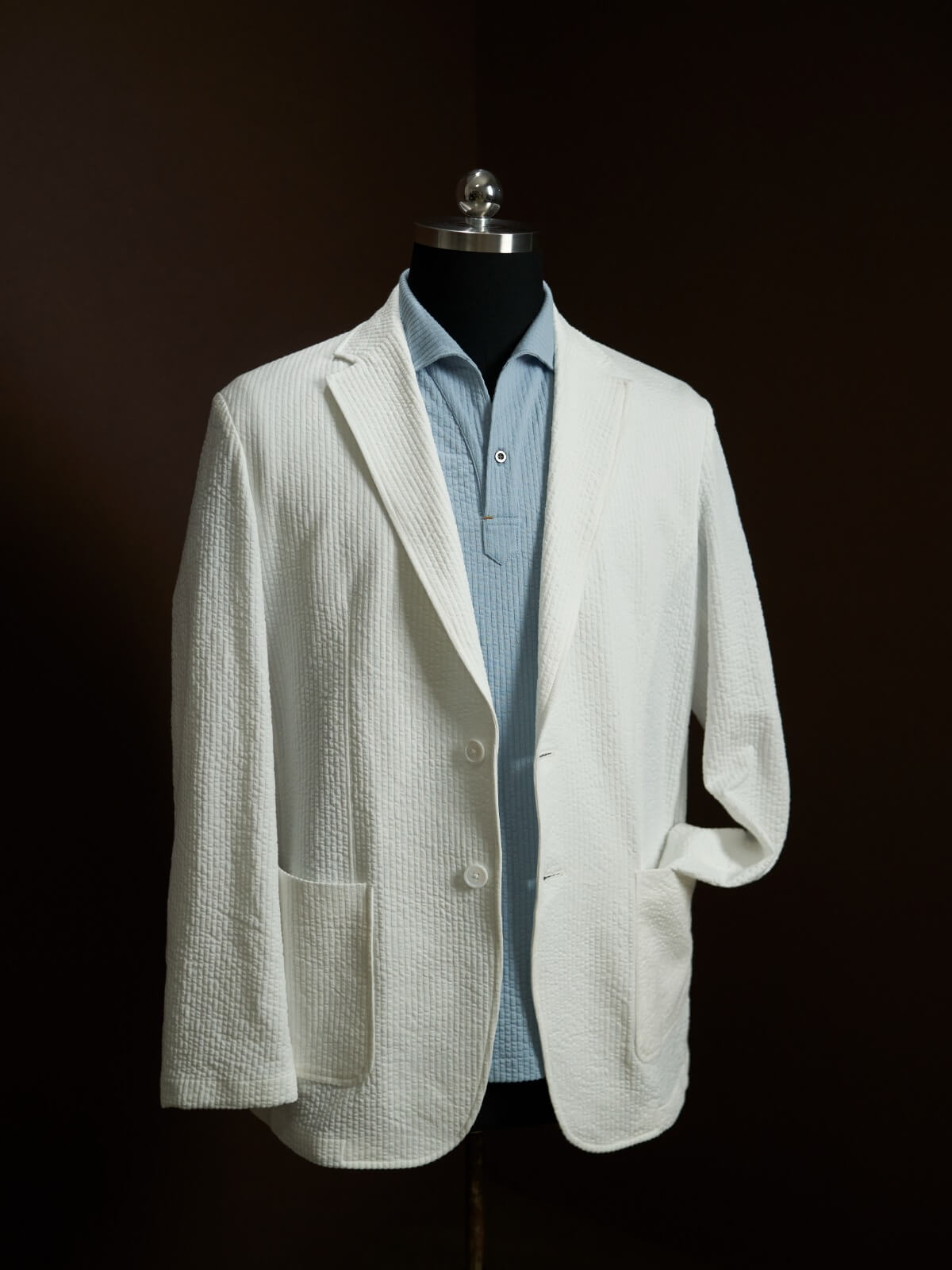 The White Seersucker Blazer