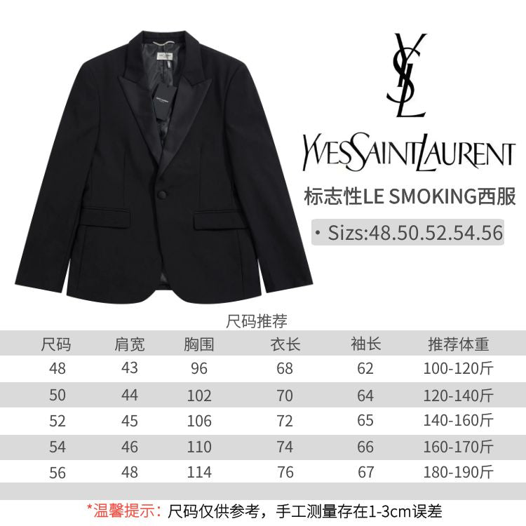 Yves Saint Laurent Black Le Smoking Blazer