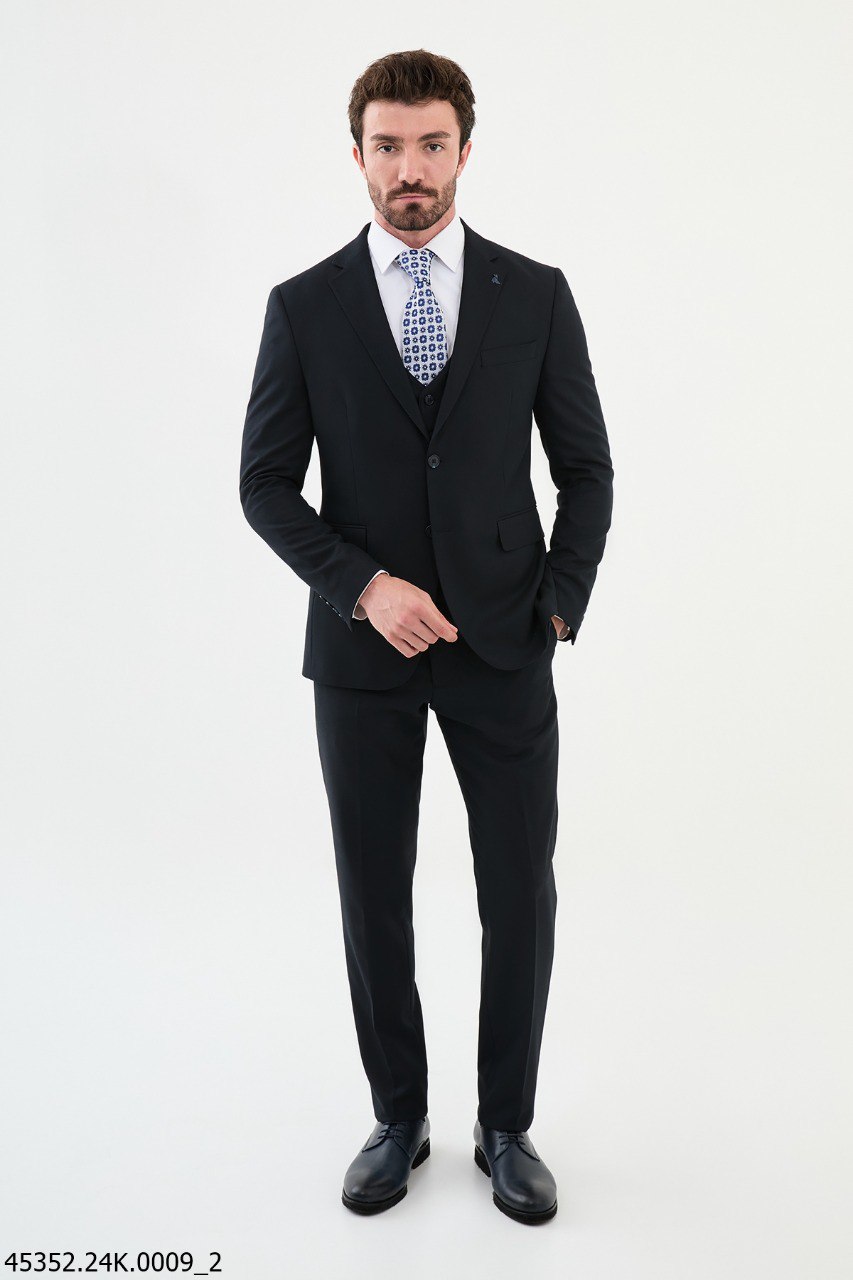 Admiral Navy Blue Slim Fit Suit - SUITHARBOR