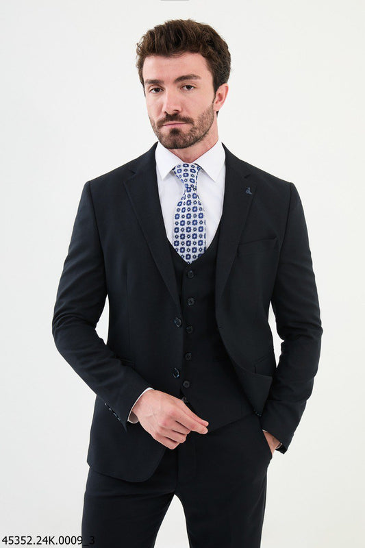 Admiral Navy Blue Slim Fit Suit - SUITHARBOR