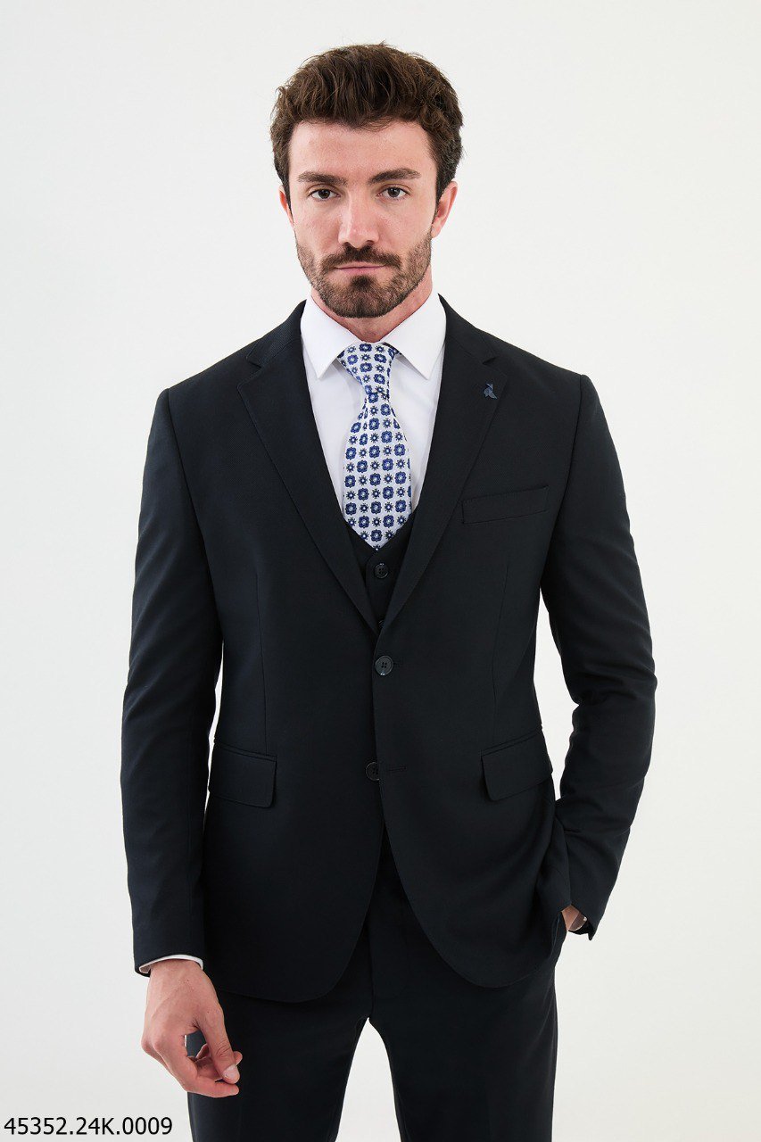 Admiral Navy Blue Slim Fit Suit - SUITHARBOR