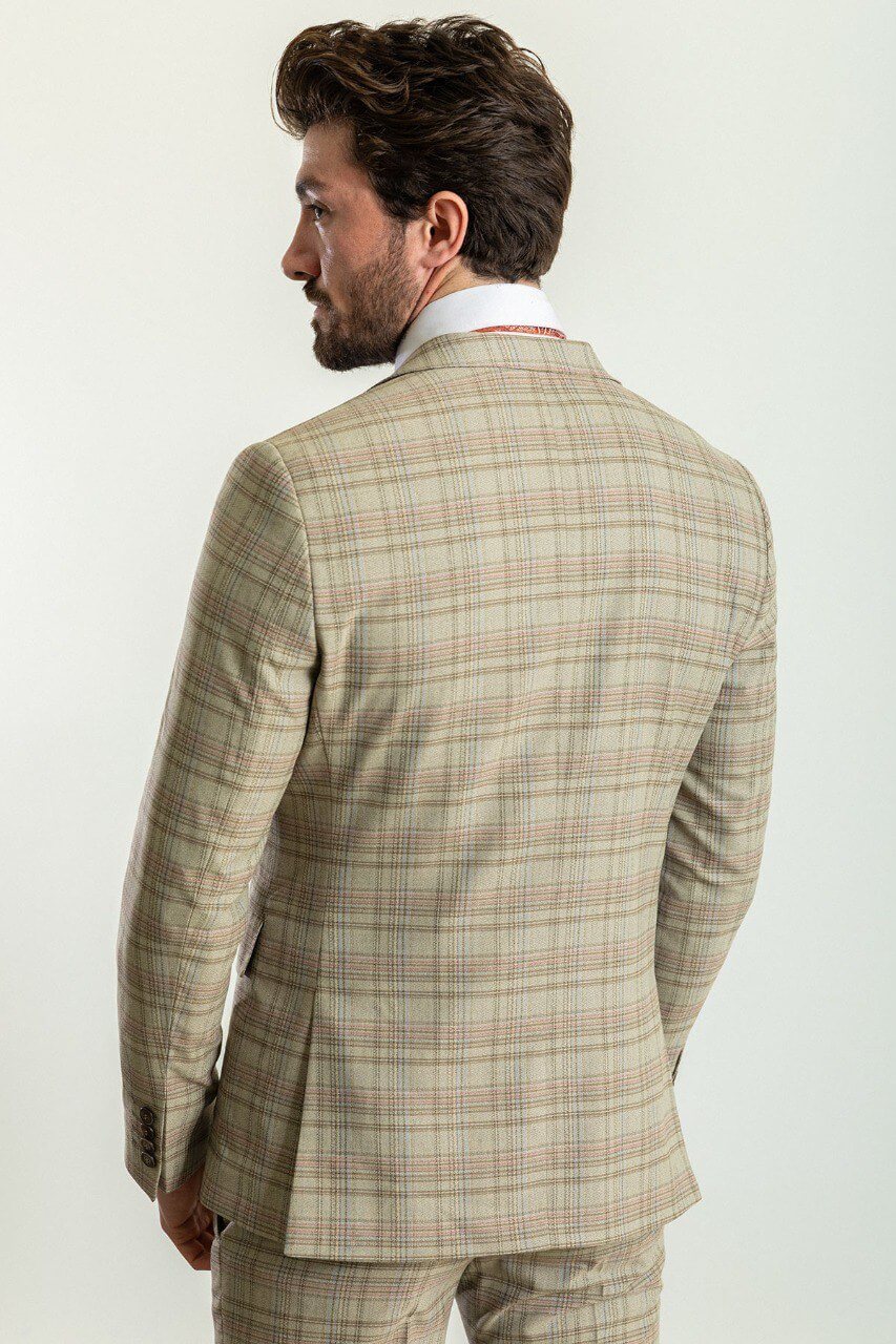 Man wearing a Camel Pattern Prestige Suit