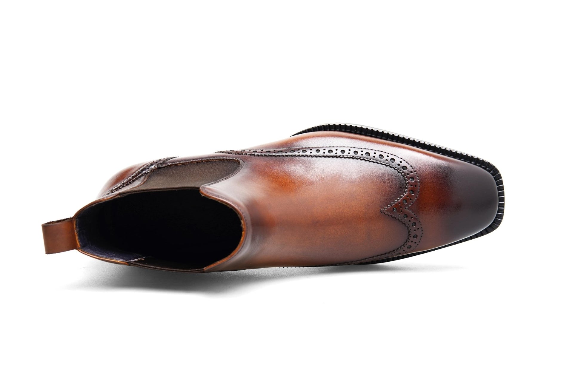 Chestnut Prestige Brogue Chelsea Boot - SUITHARBOR