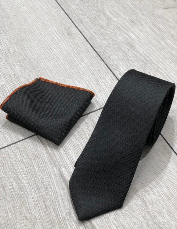 Classic Handmade Black Tie for Men - SUITHARBOR