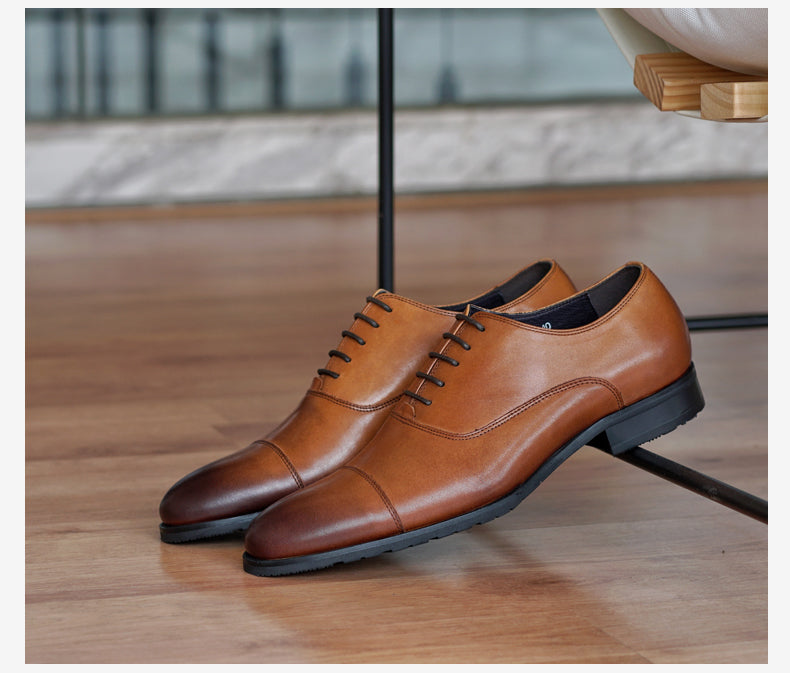 Cognac  Classic Brown Oxfords