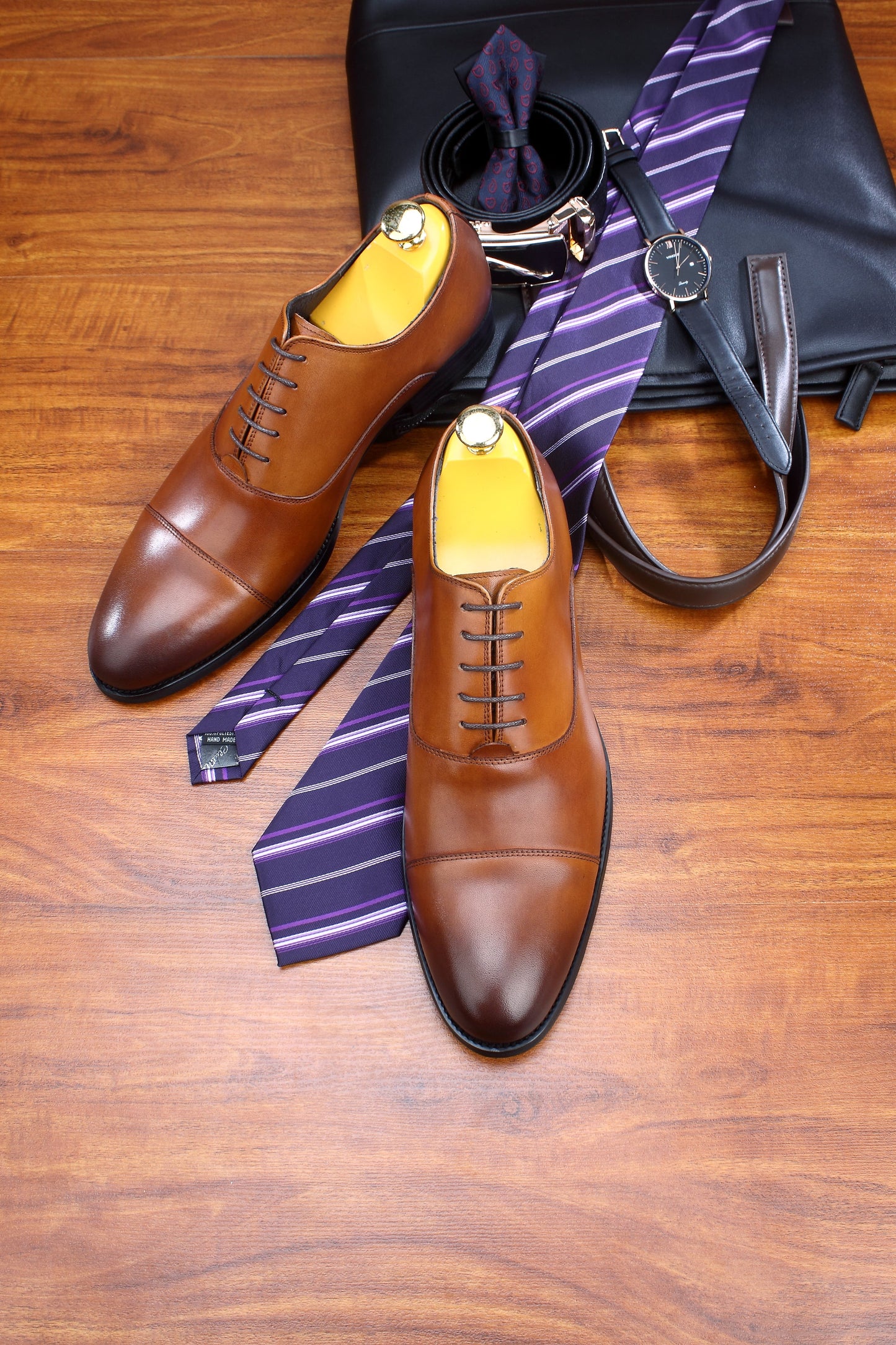 Cognac  Classic Brown Oxfords