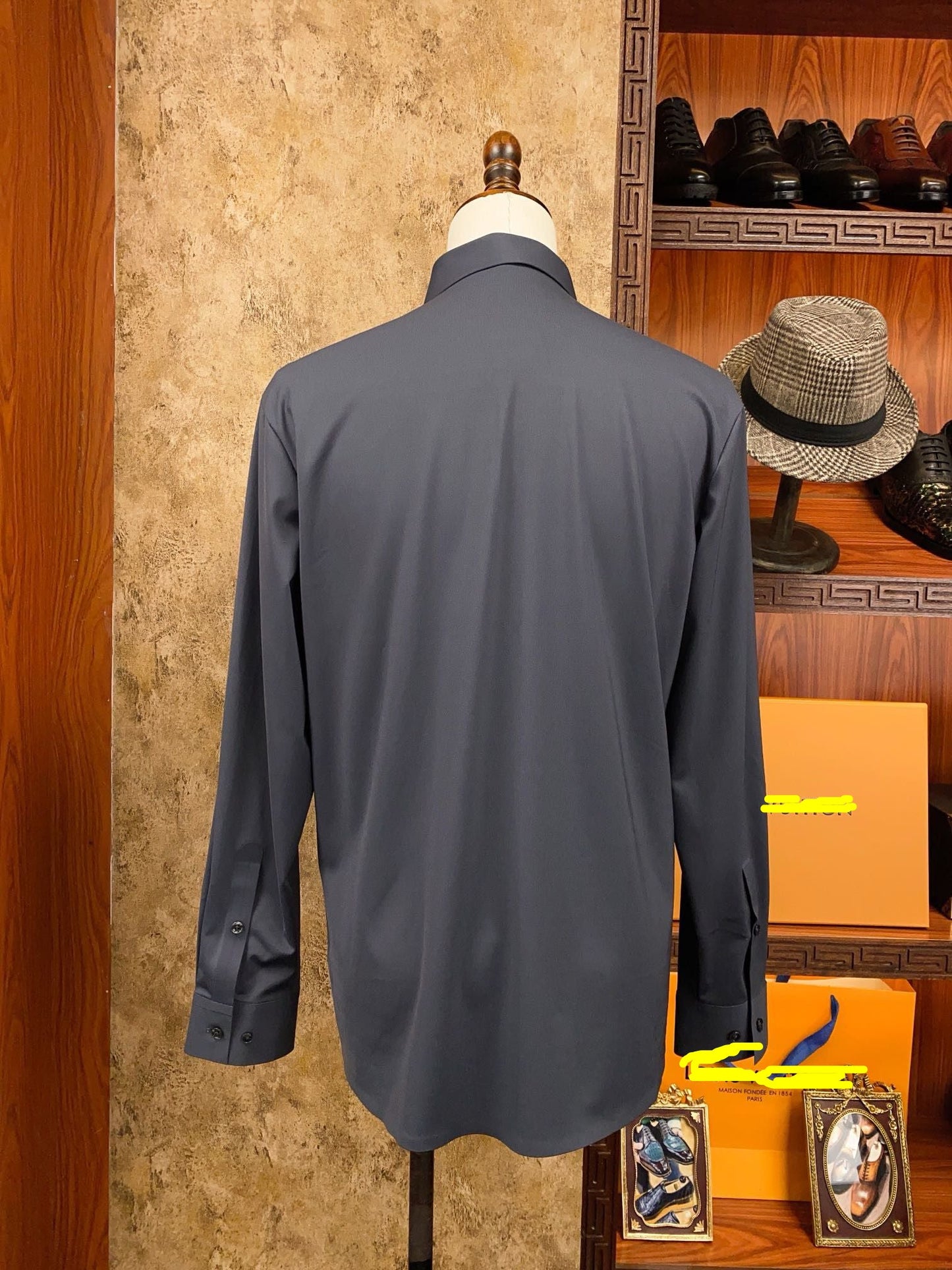 Grey Essential Dress Shirt - SUITHARBOR