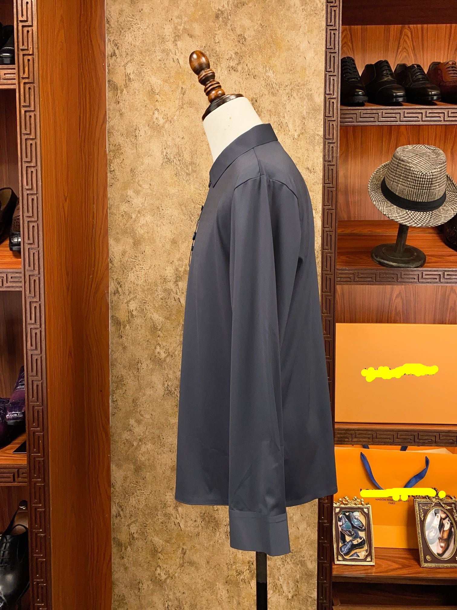 Grey Essential Dress Shirt - SUITHARBOR