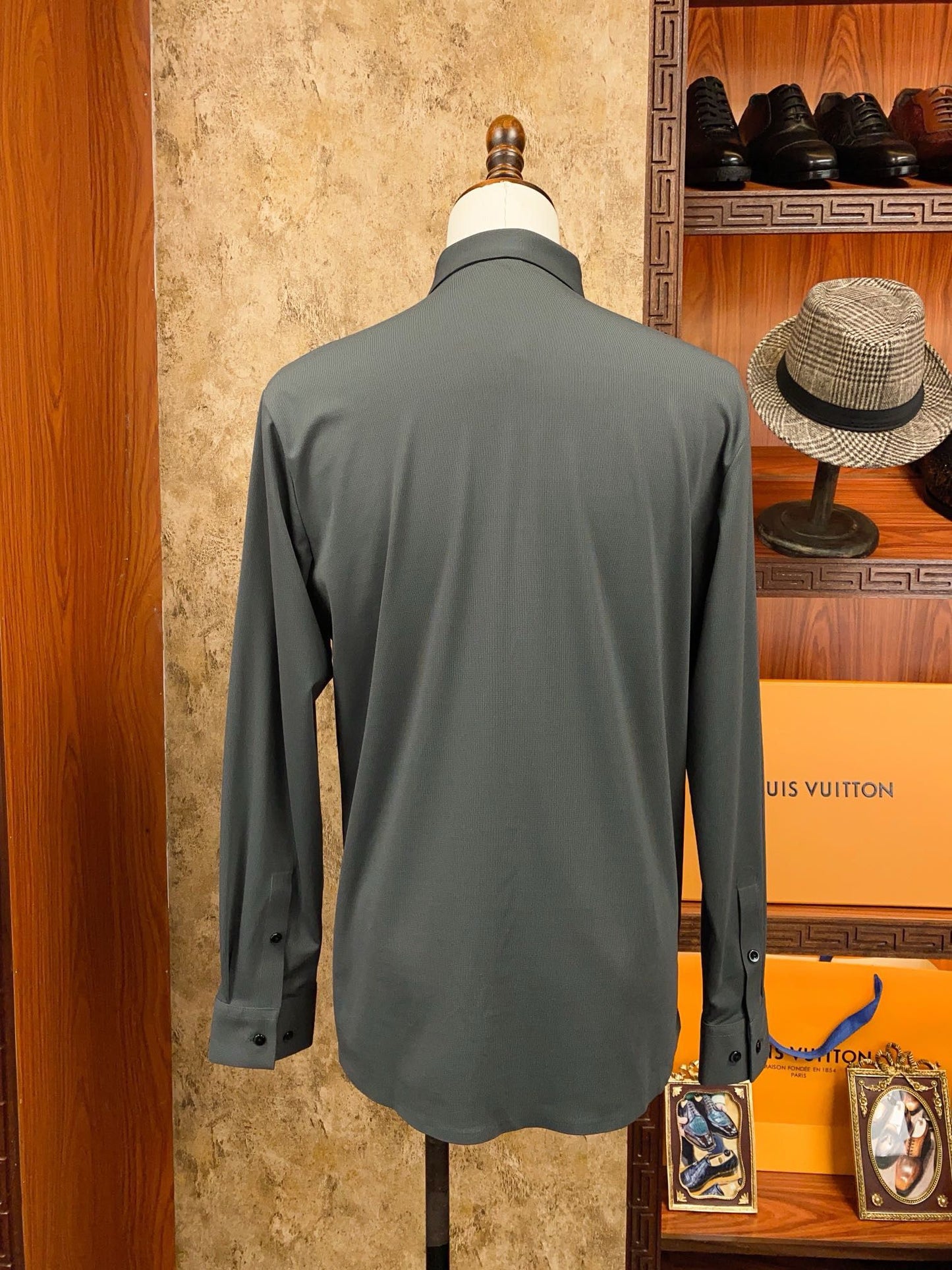 Grey Premium Dress Shirt - SUITHARBOR