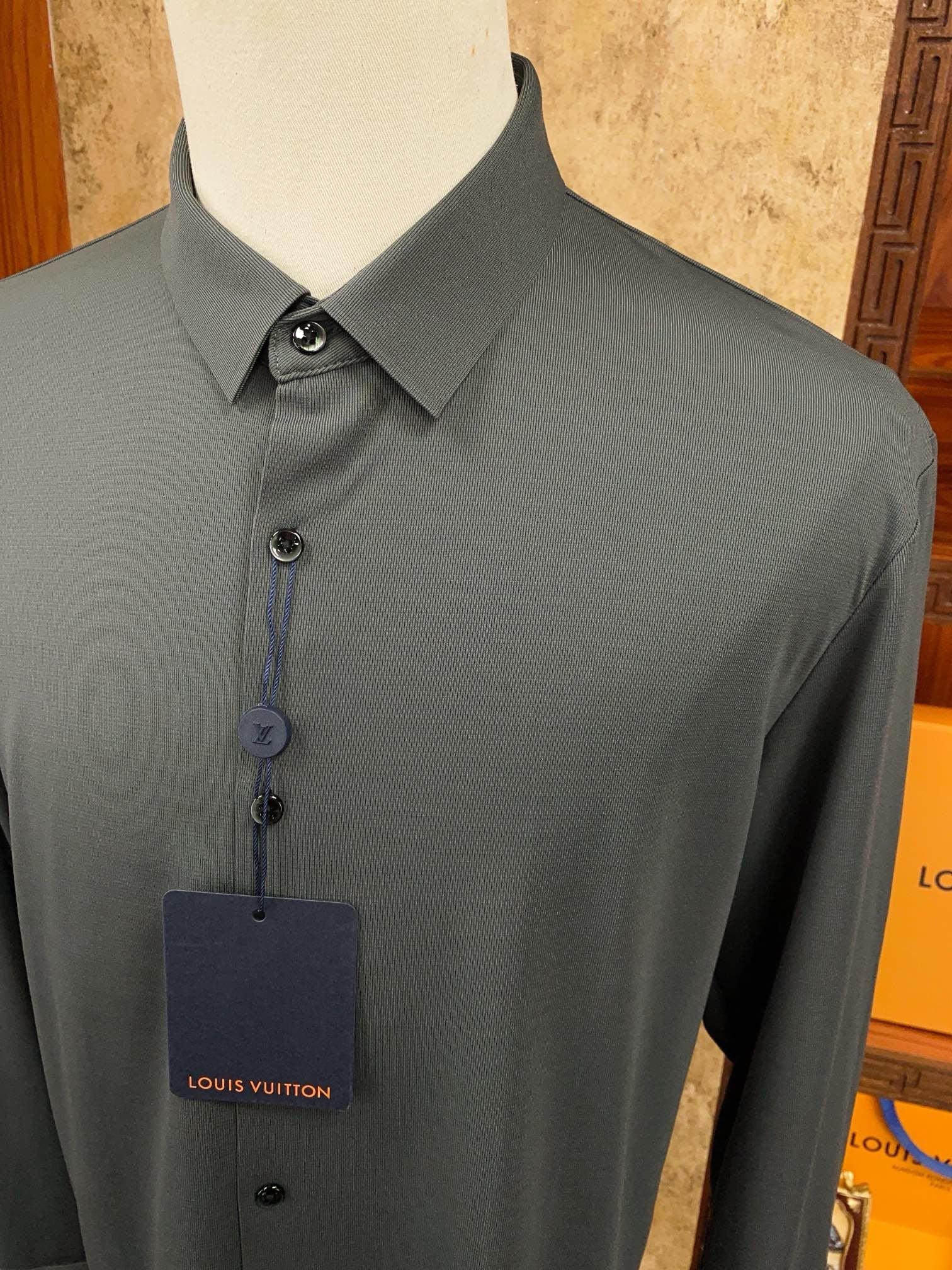 Grey Premium Dress Shirt - SUITHARBOR