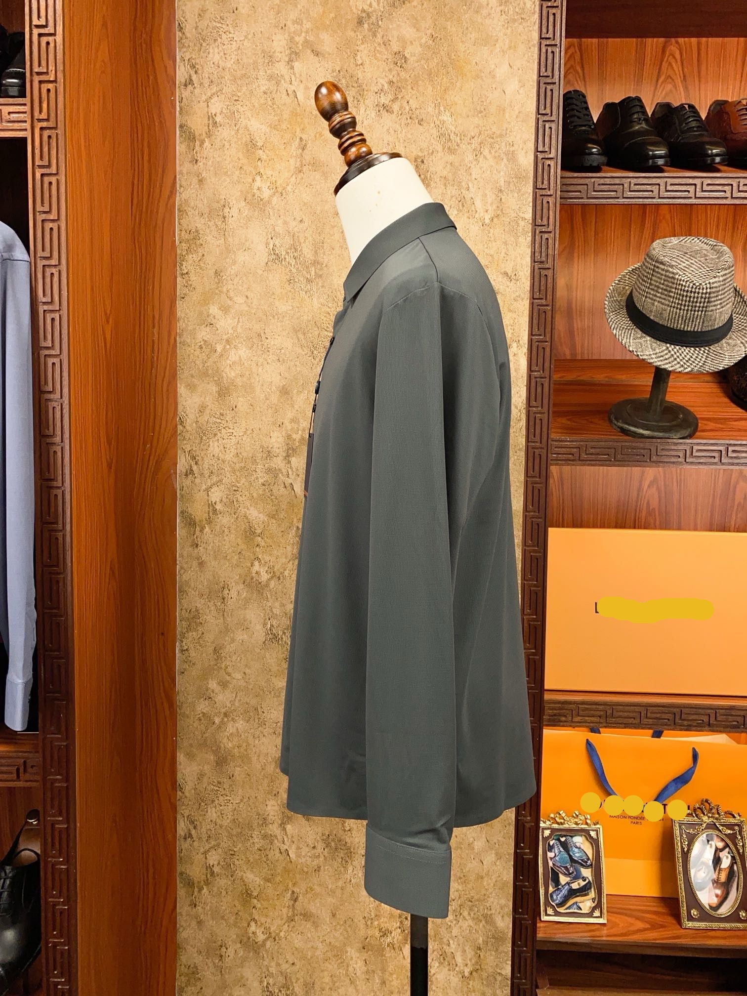 Grey Premium Dress Shirt - SUITHARBOR