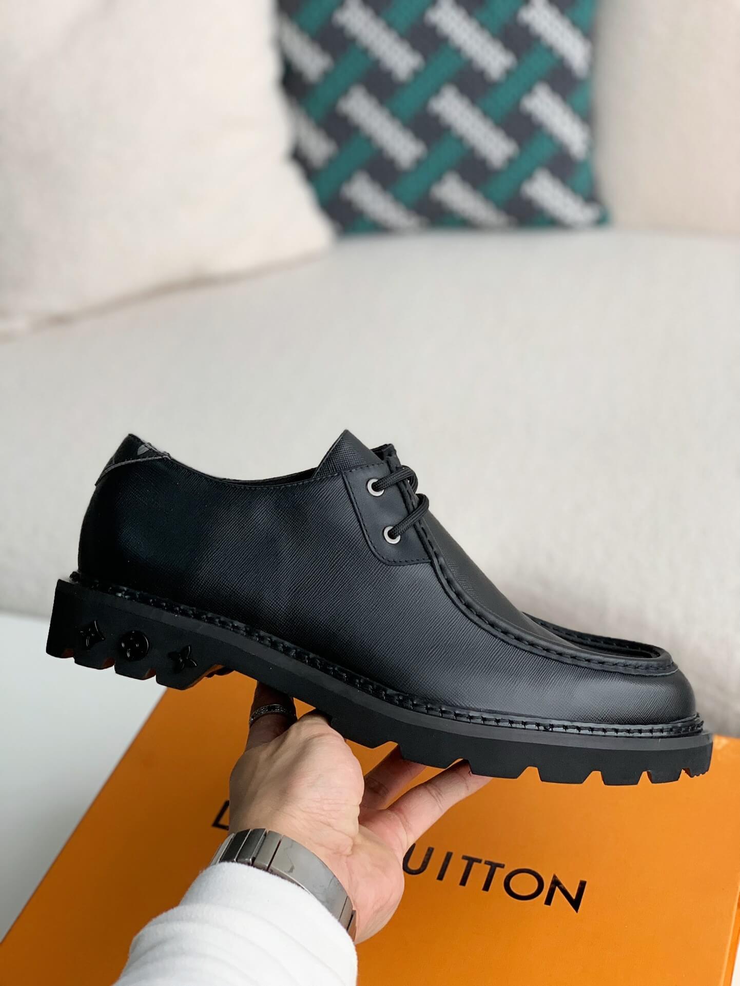 Louis Vuitton LV Ranger Black Derby Shoe