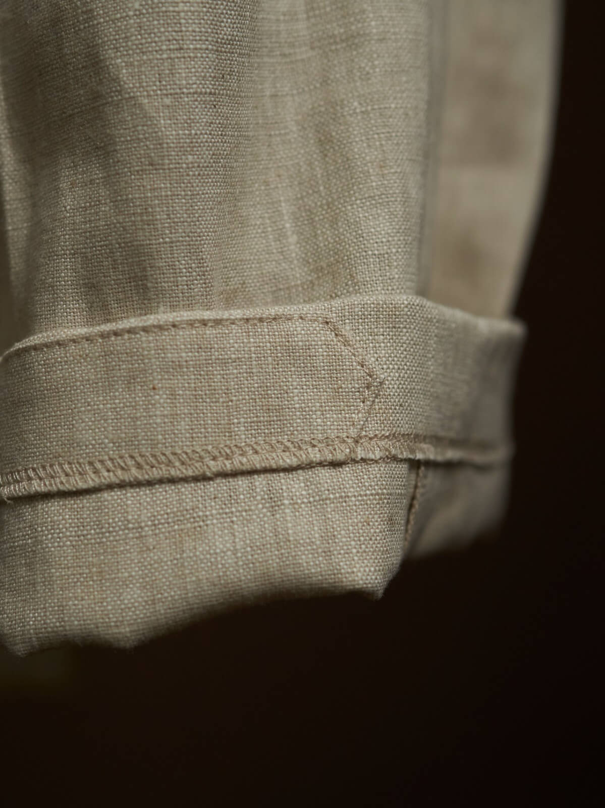 Men's Beige Linen Summer Trousers - SUITHARBOR