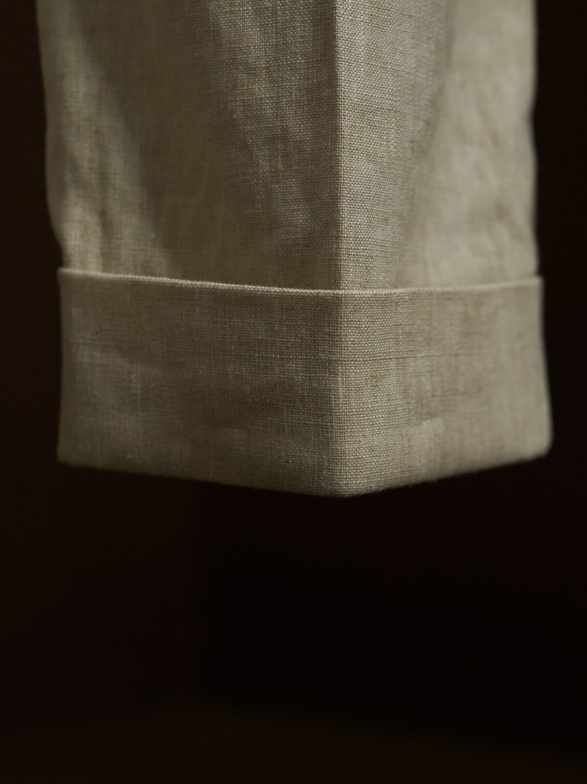 Men's Beige Linen Summer Trousers - SUITHARBOR