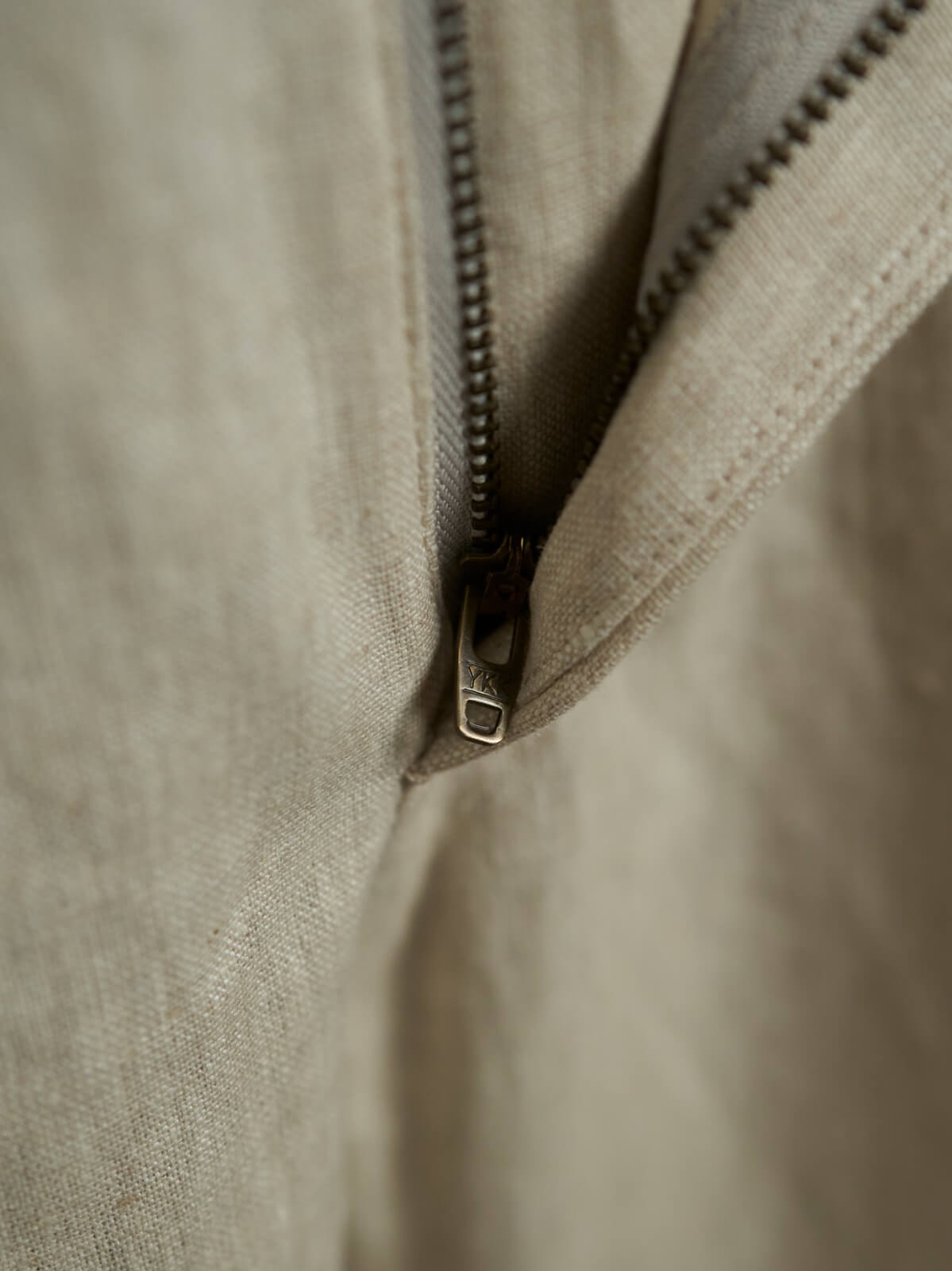 Men's Beige Linen Summer Trousers - SUITHARBOR