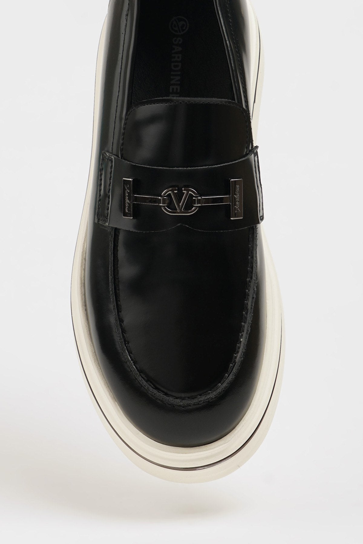 Men’s Black Leather Slip - On Loafers - SUITHARBOR