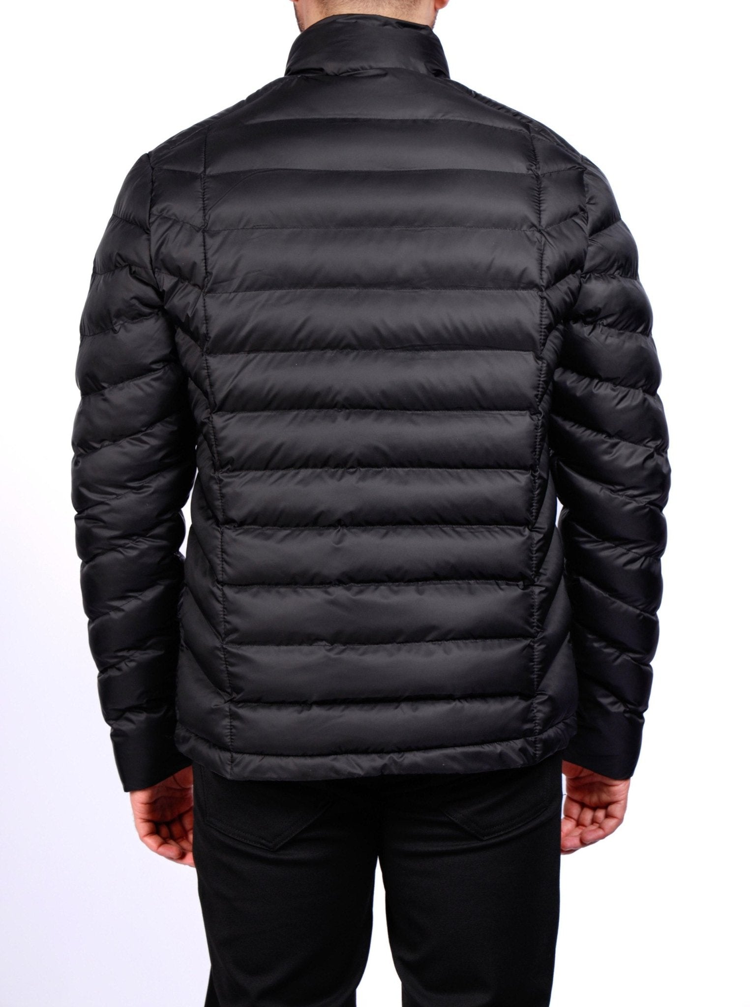 Men’s Black Quilted Puffer Jacket - SUITHARBOR