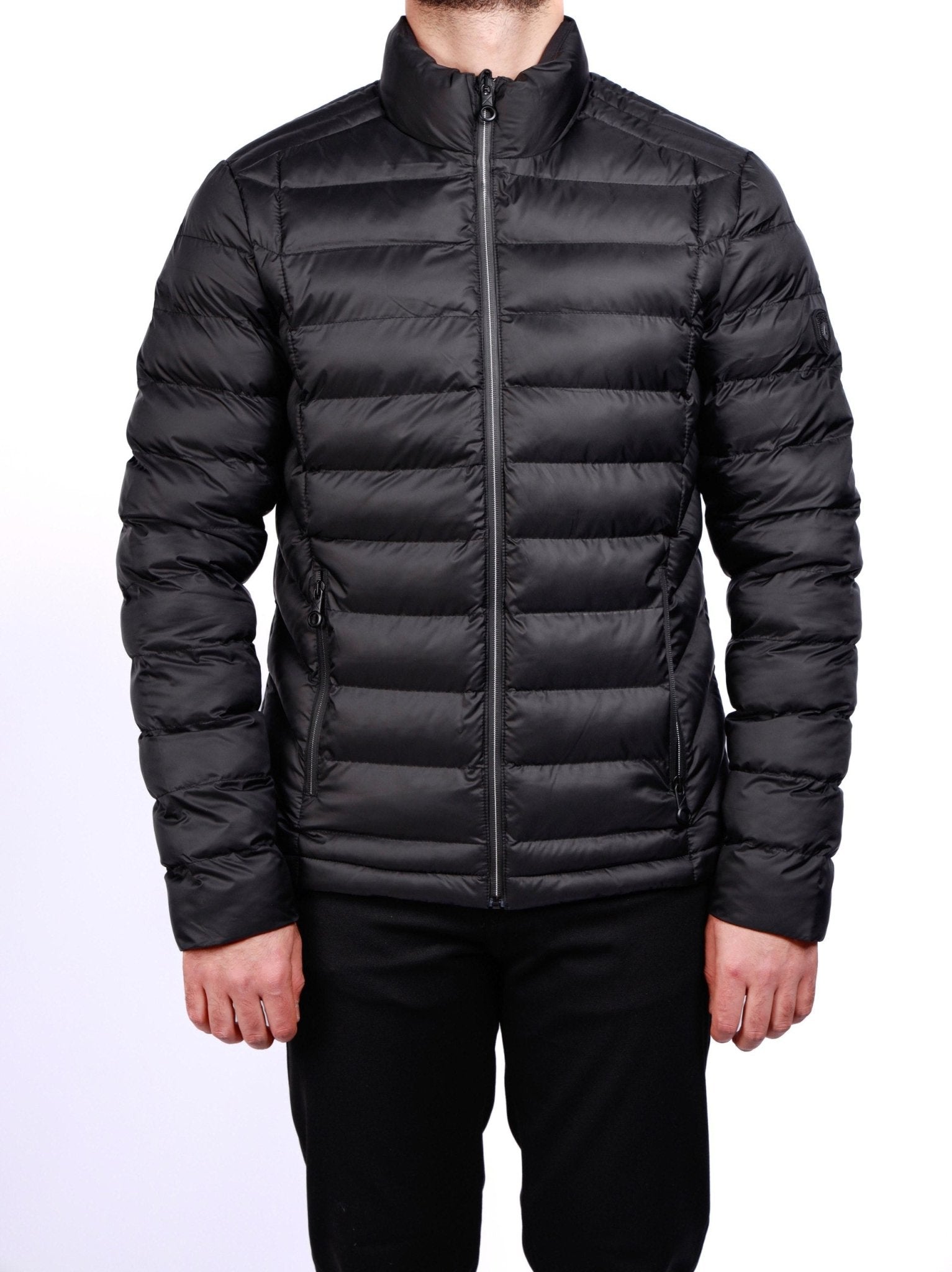 Men’s Black Quilted Puffer Jacket - SUITHARBOR