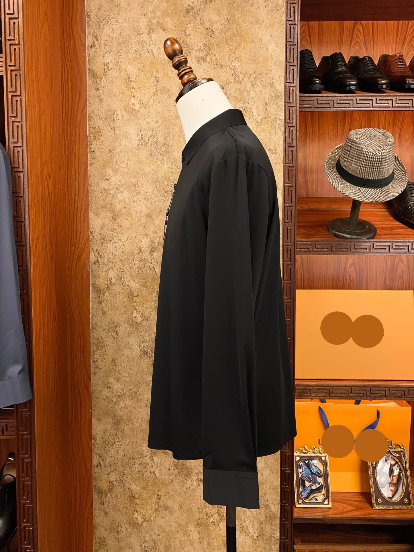 Men’s Black Signature Dress Shirt - SUITHARBOR