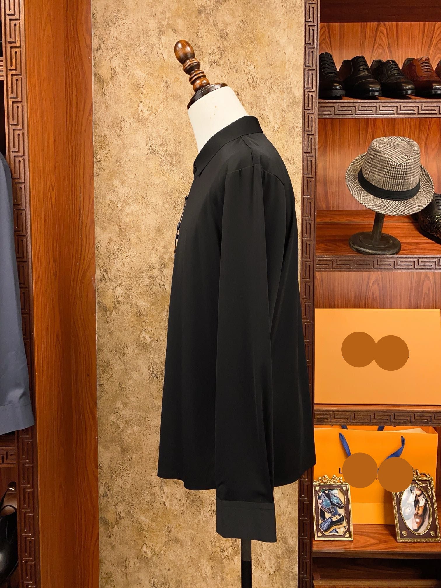 Men’s Black Signature Dress Shirt - SUITHARBOR