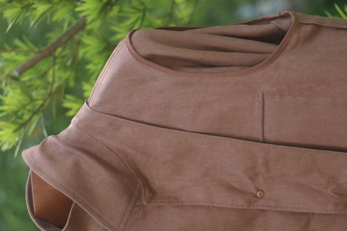 Men’s Brown Linen Field Jacket - SUITHARBOR