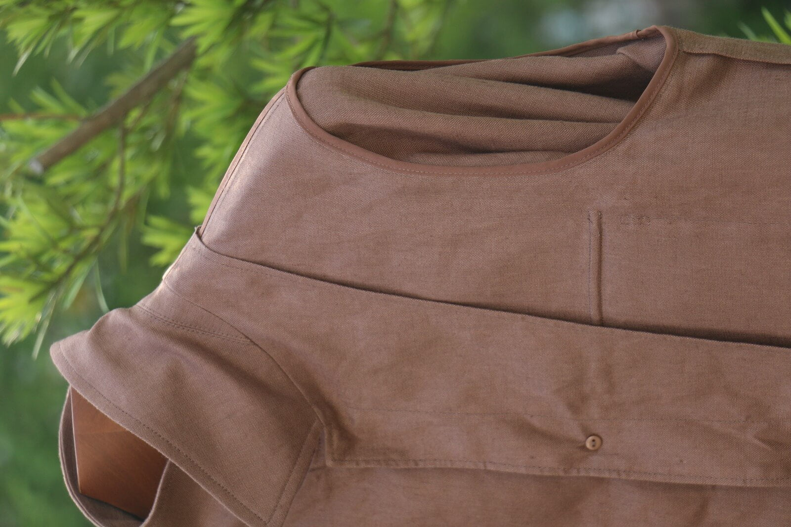 Men’s Brown Linen Field Jacket - SUITHARBOR