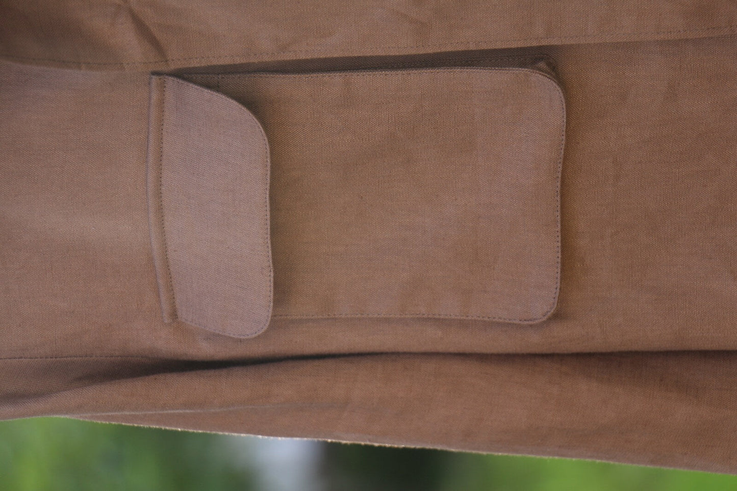 Men’s Brown Linen Field Jacket - SUITHARBOR