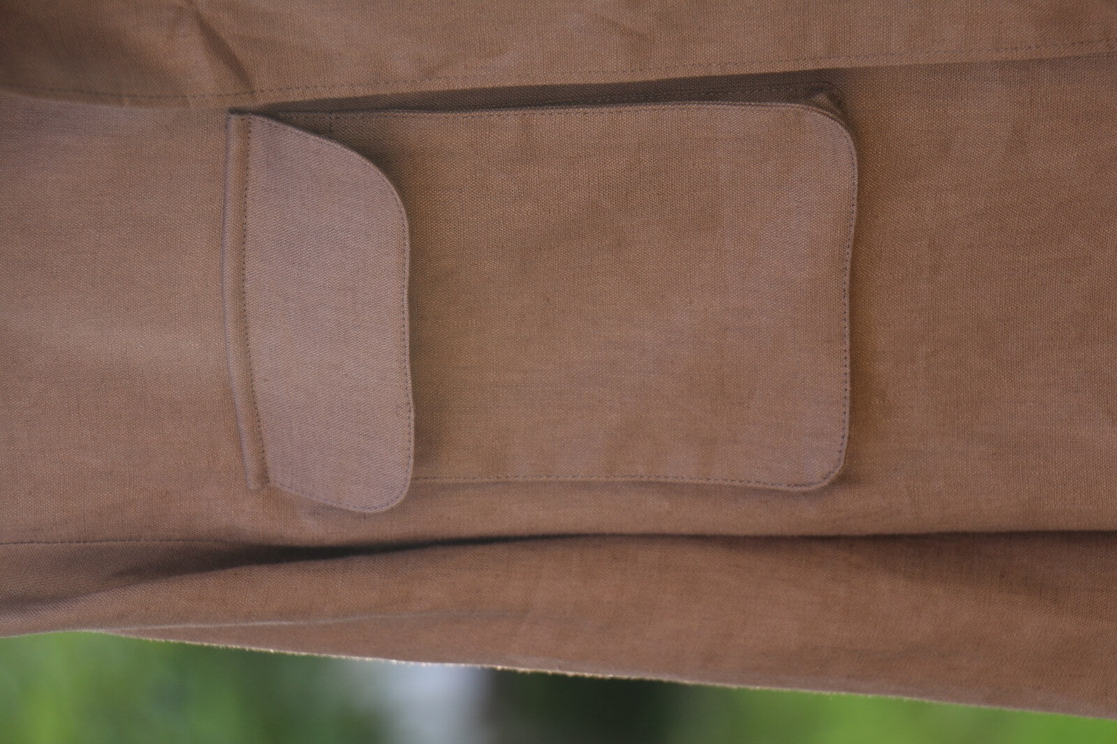 Men’s Brown Linen Field Jacket - SUITHARBOR