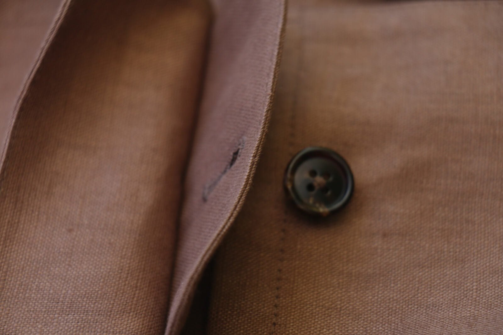 Men’s Brown Linen Field Jacket - SUITHARBOR