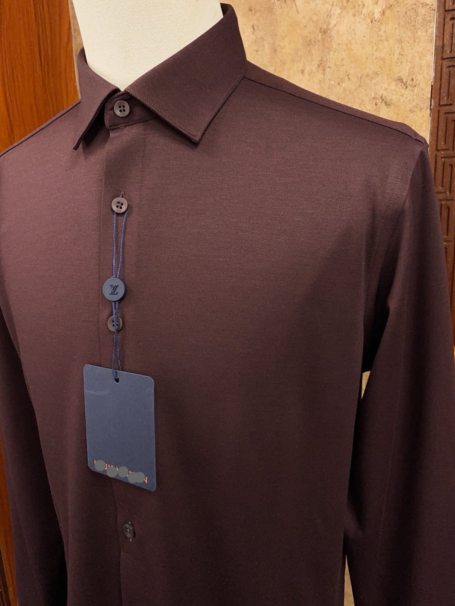 Men’s Brown Prestige Dress Shirt - SUITHARBOR
