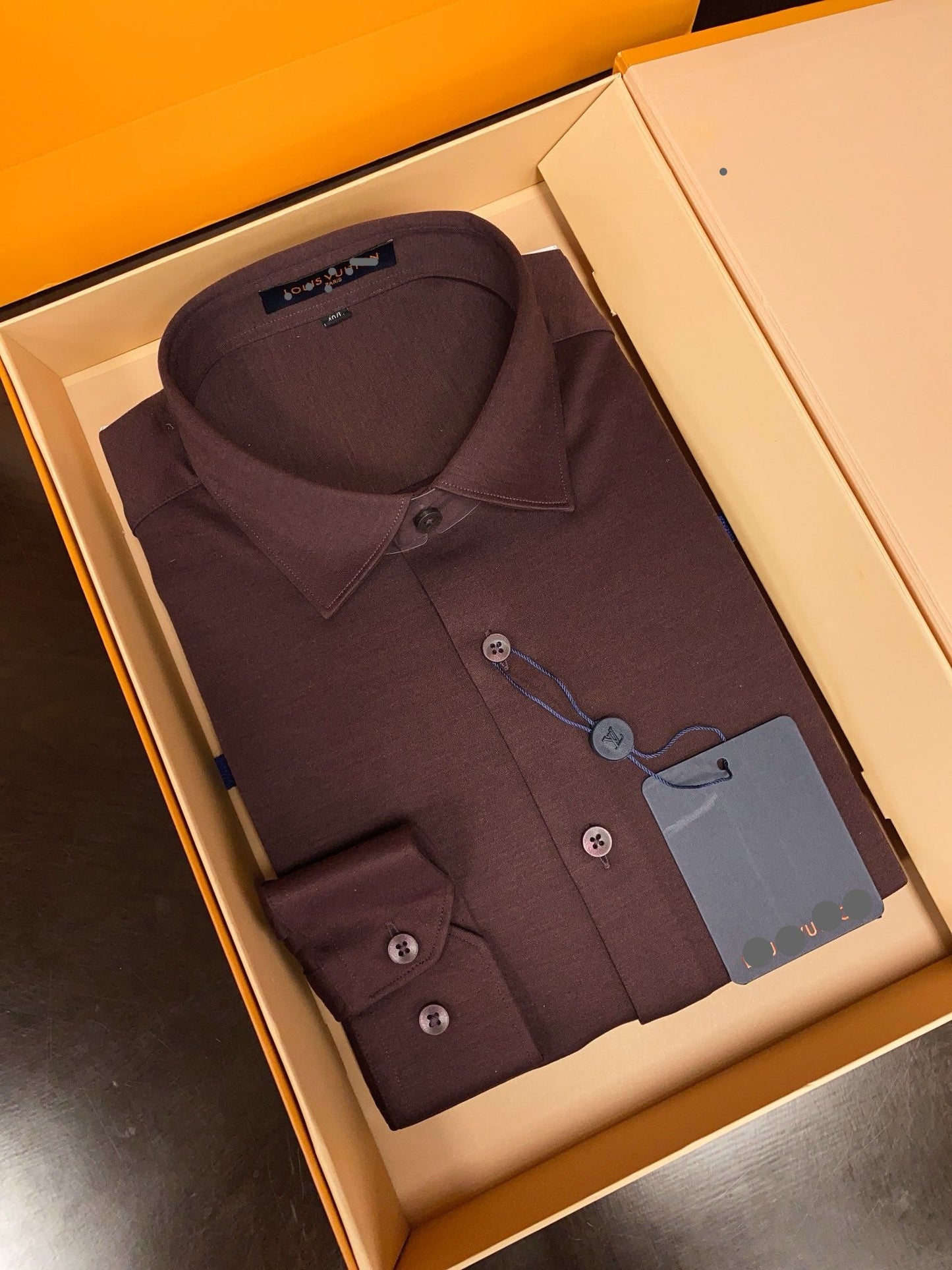 Men’s Brown Prestige Dress Shirt - SUITHARBOR