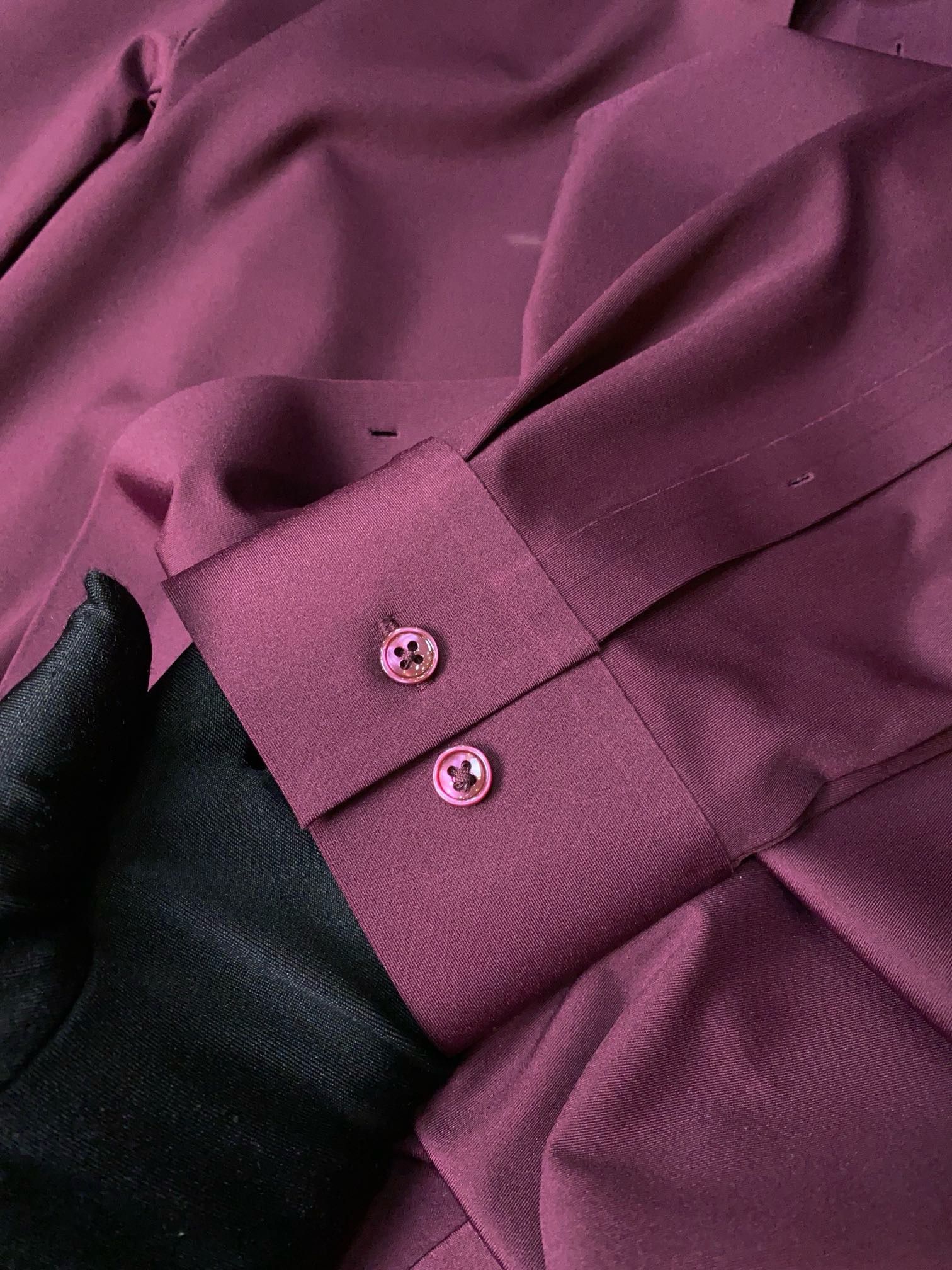 Men’s Burgundy Prestige Dress Shirt - SUITHARBOR