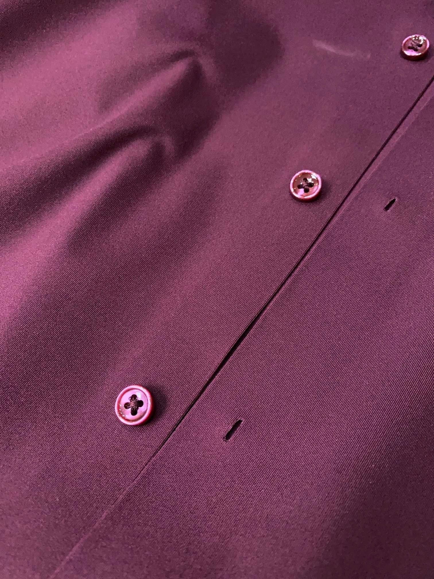 Men’s Burgundy Prestige Dress Shirt - SUITHARBOR
