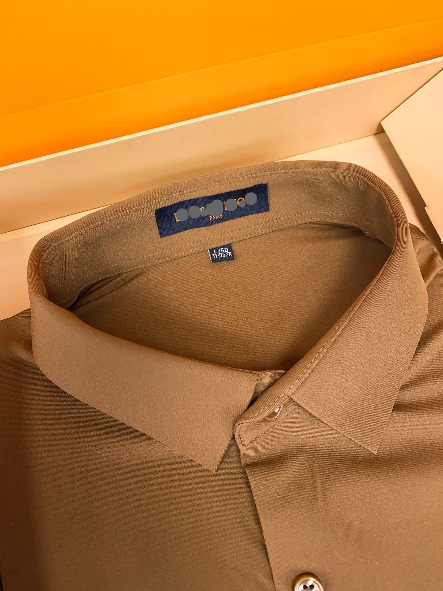 Men’s Camel Tan Executive Dress Shirt - SUITHARBOR