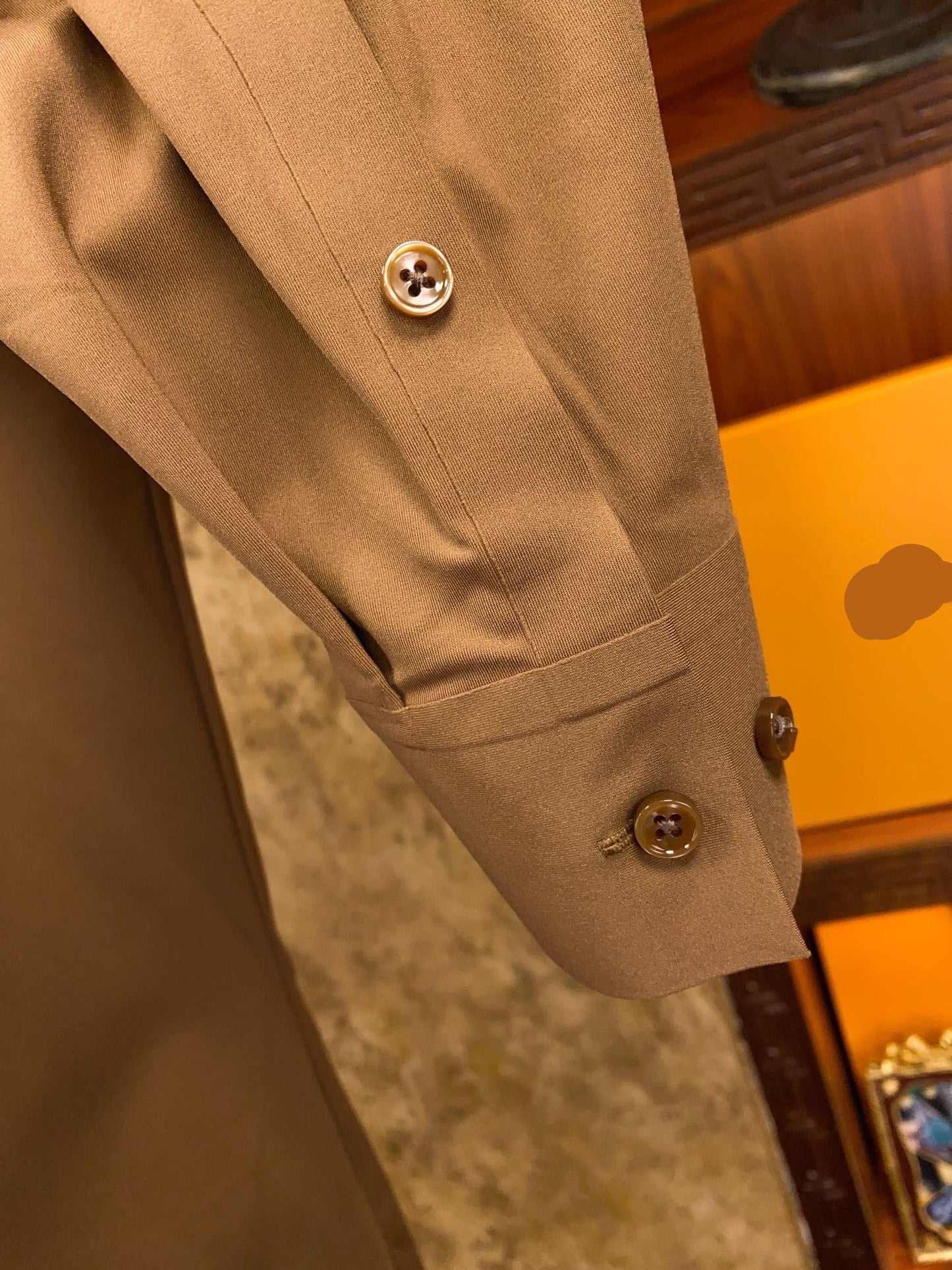 Men’s Camel Tan Executive Dress Shirt - SUITHARBOR