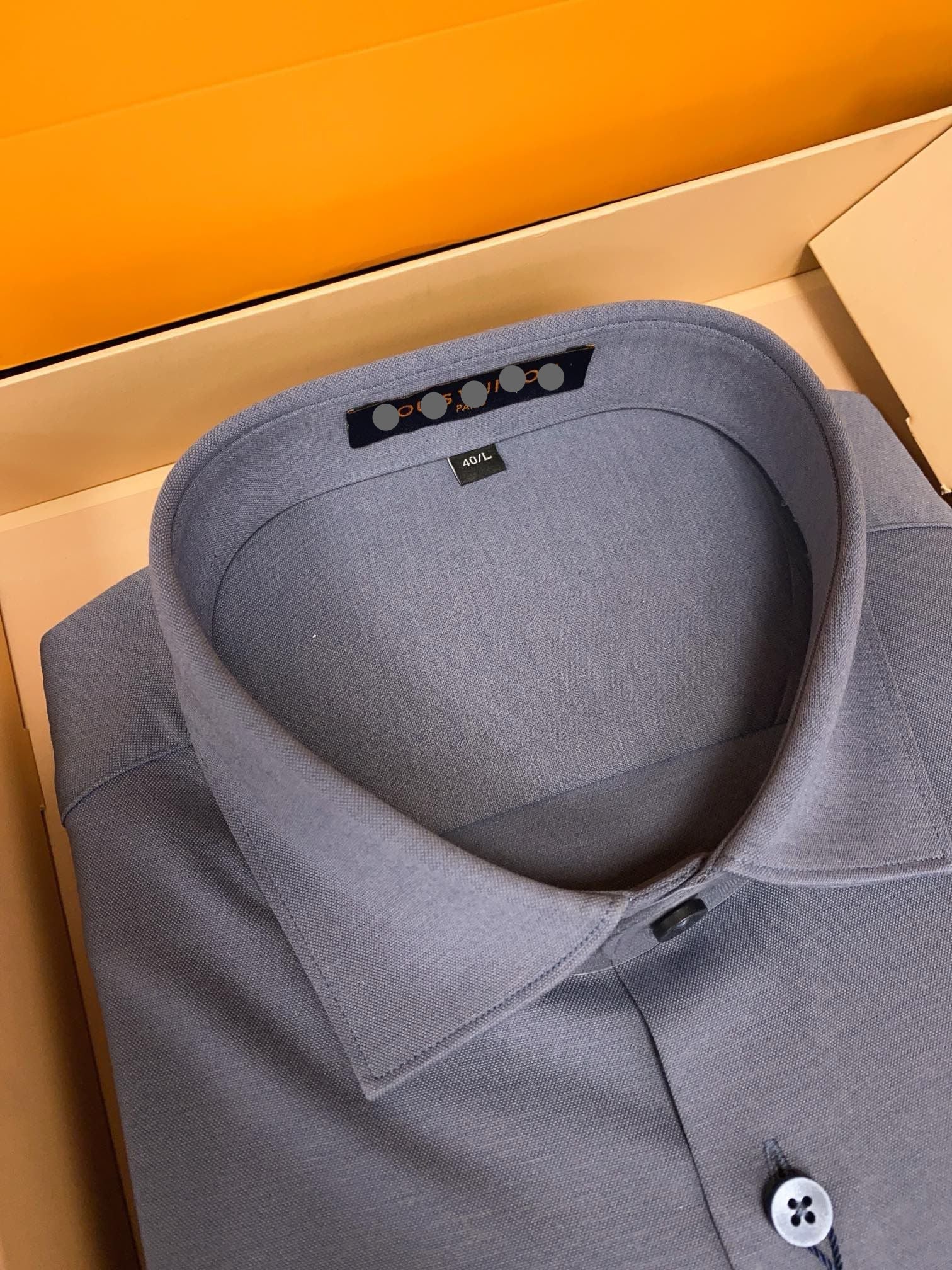 Men’s Dusty Blue Classic Dress Shirt - SUITHARBOR