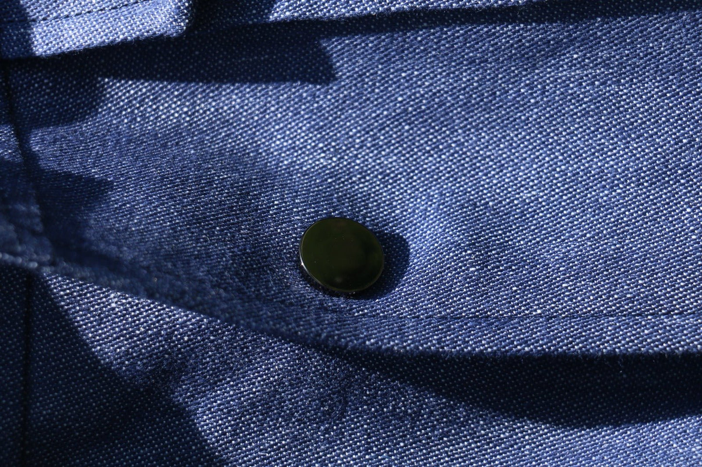 Men's Indigo Linen Utility Jacket - SUITHARBOR