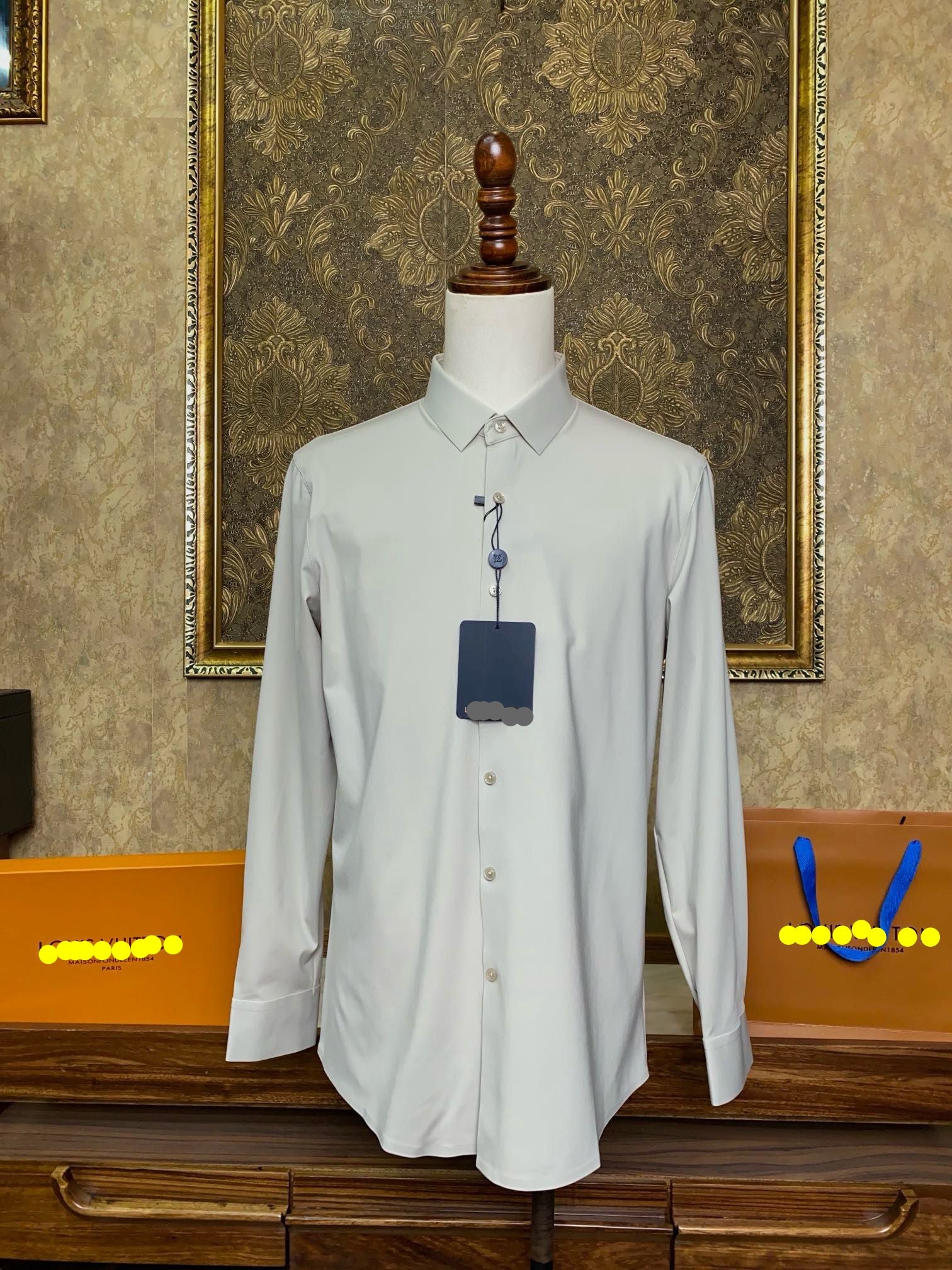 Men’s Ivory White Dress Shirt - SUITHARBOR