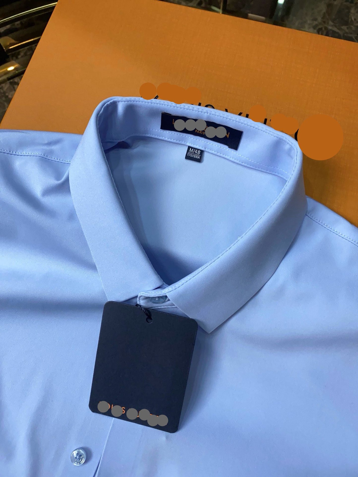 Men’s Light Blue Business Dress Shirt - SUITHARBOR